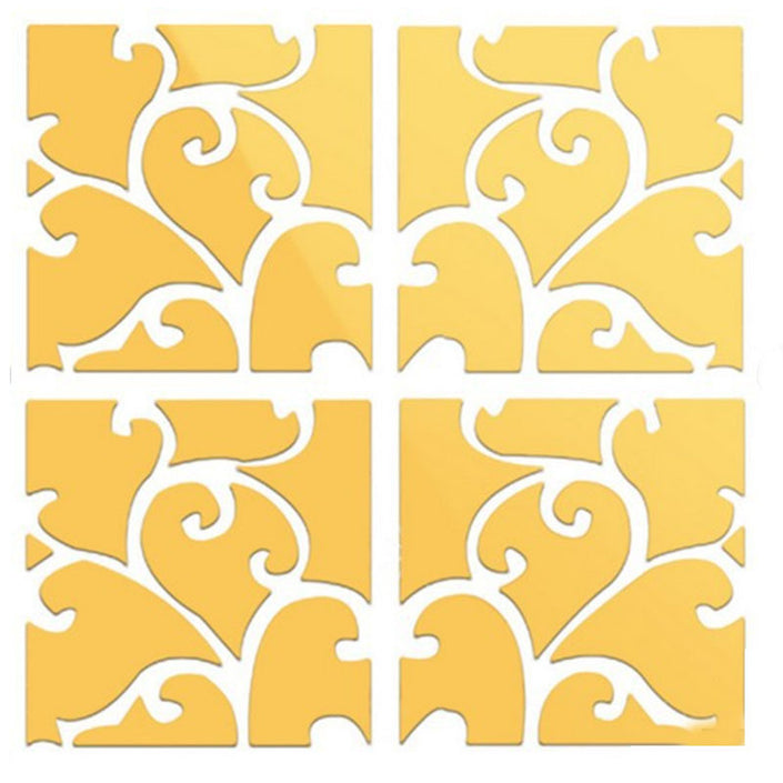 Acrylic Mirror Wall Stickers Wedding Room Bedside Makeup Mirror