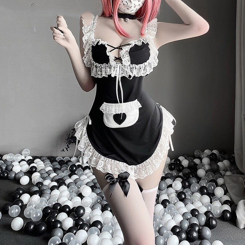 Servant And Maid Uniform Suit Lace Bandage