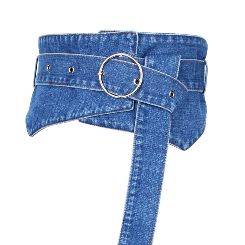 Ladies Fashion Simple Suit Wide Belt Accessories