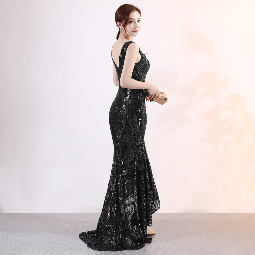 Night Show Ladies Party Dinner Dress Host