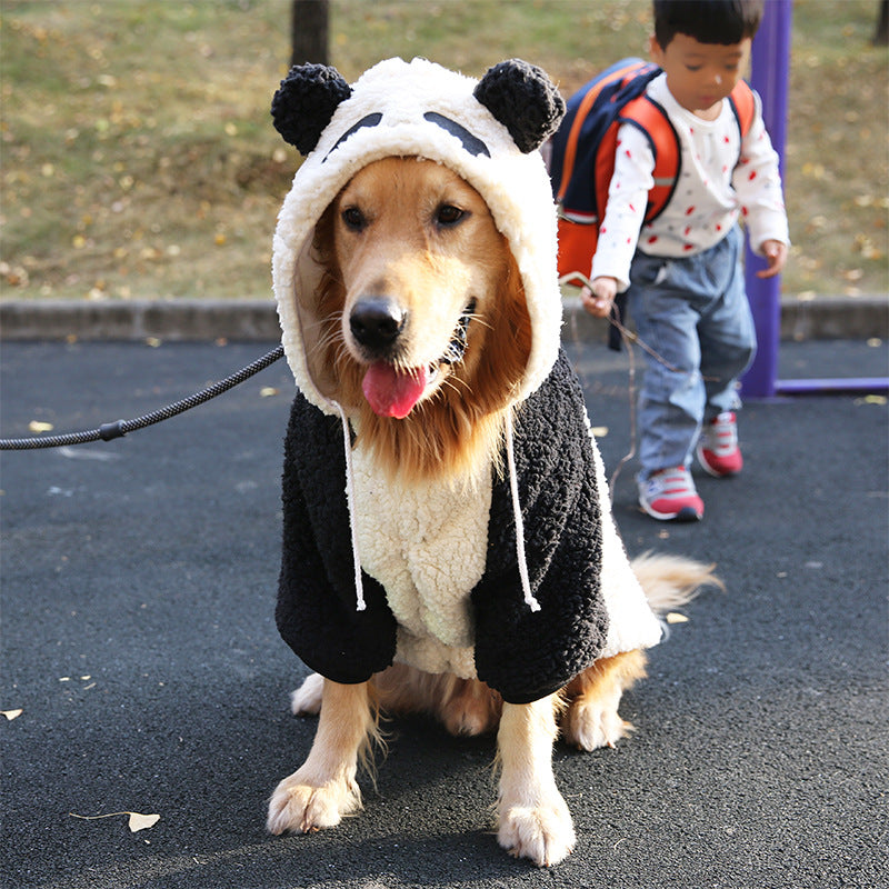 Medium And Large Dogs Thickened Pet Autumn And Winter Clothing