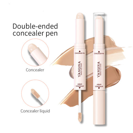 Double Heads Are Suitable For Any Skin Type Natural Color Brightening Liquid Concealer