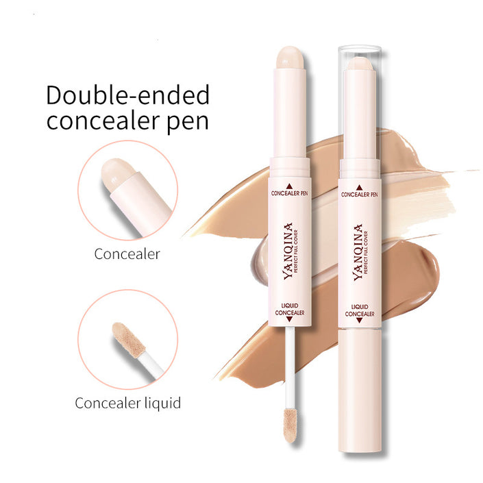 Double Heads Are Suitable For Any Skin Type Natural Color Brightening Liquid Concealer