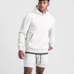 Men's Sports Loose Solid Color Plus Fleece Hooded Sweater