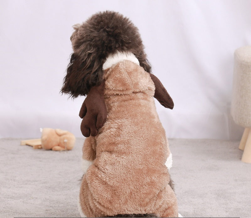 Autumn And Winter Transformed Into Dog Pet Costumes hollow