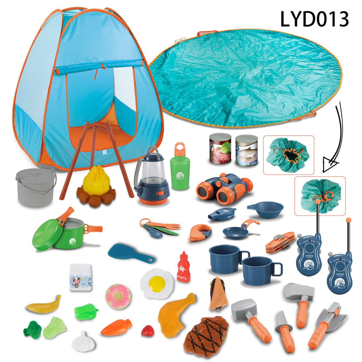 Alpcamers Children's Simulation Camping Tent Play House Toys Outdoor