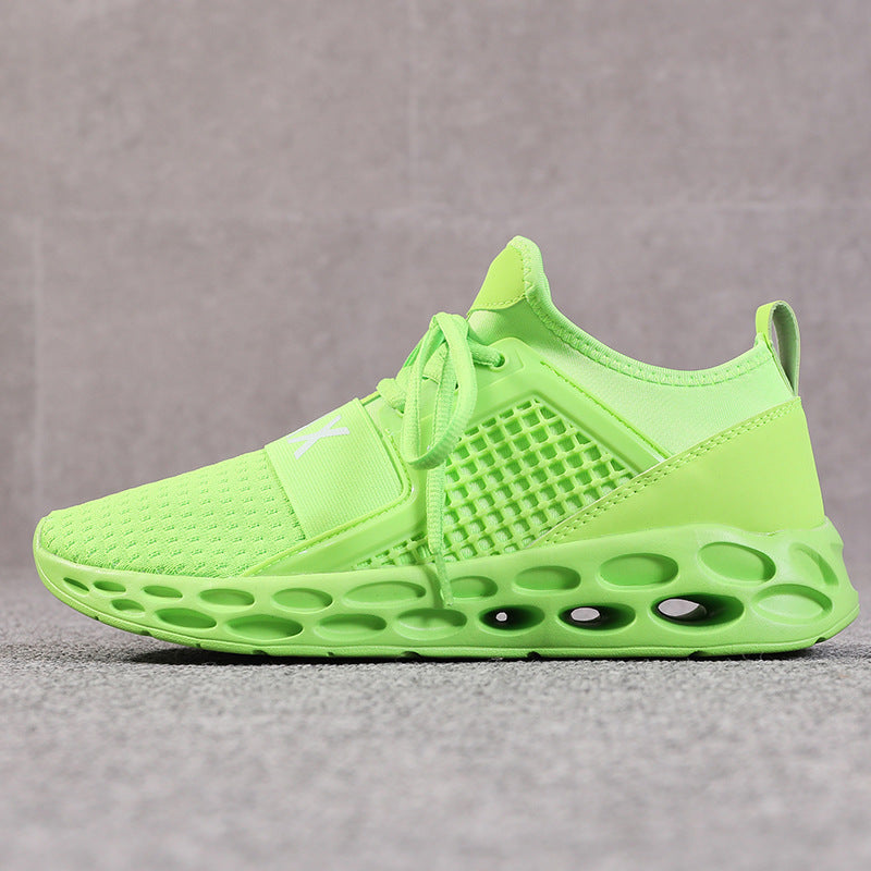 High elastic hollow fly woven casual shoes