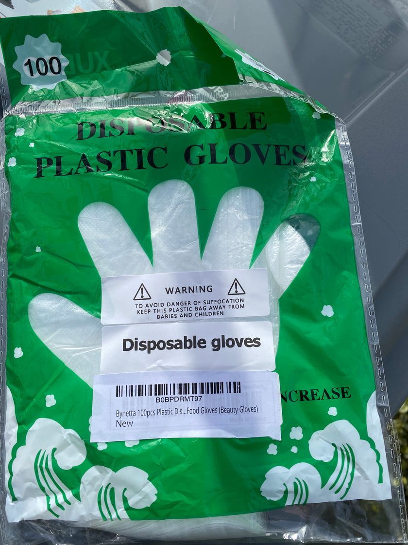 Alpscommerce (Bynetta)  Disposable Gloves Food Duck Neck Fried Chicken Crayfish Transparent New PE Plastic Gloves